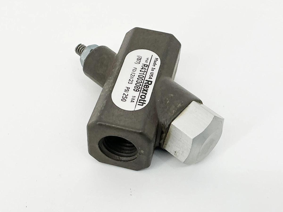 New Rexroth R431003089 Floreg Valve 1/4" 250PSI