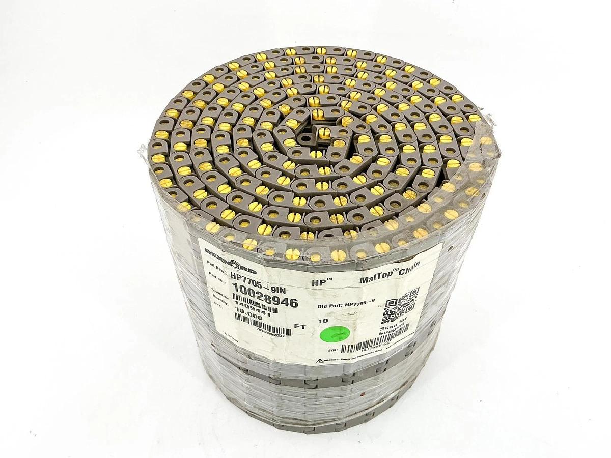 New Rexnord HP7705-9IN MatTop Chain 10FT 10028946 HP7705-9 - No Box