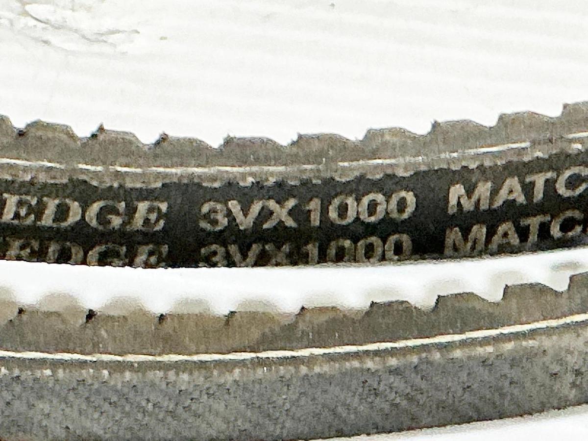 New Lot of 3 Goodyear 3VX1000 Cogged V-Belt 100" OD 0.38Width 1 Rib - No Box