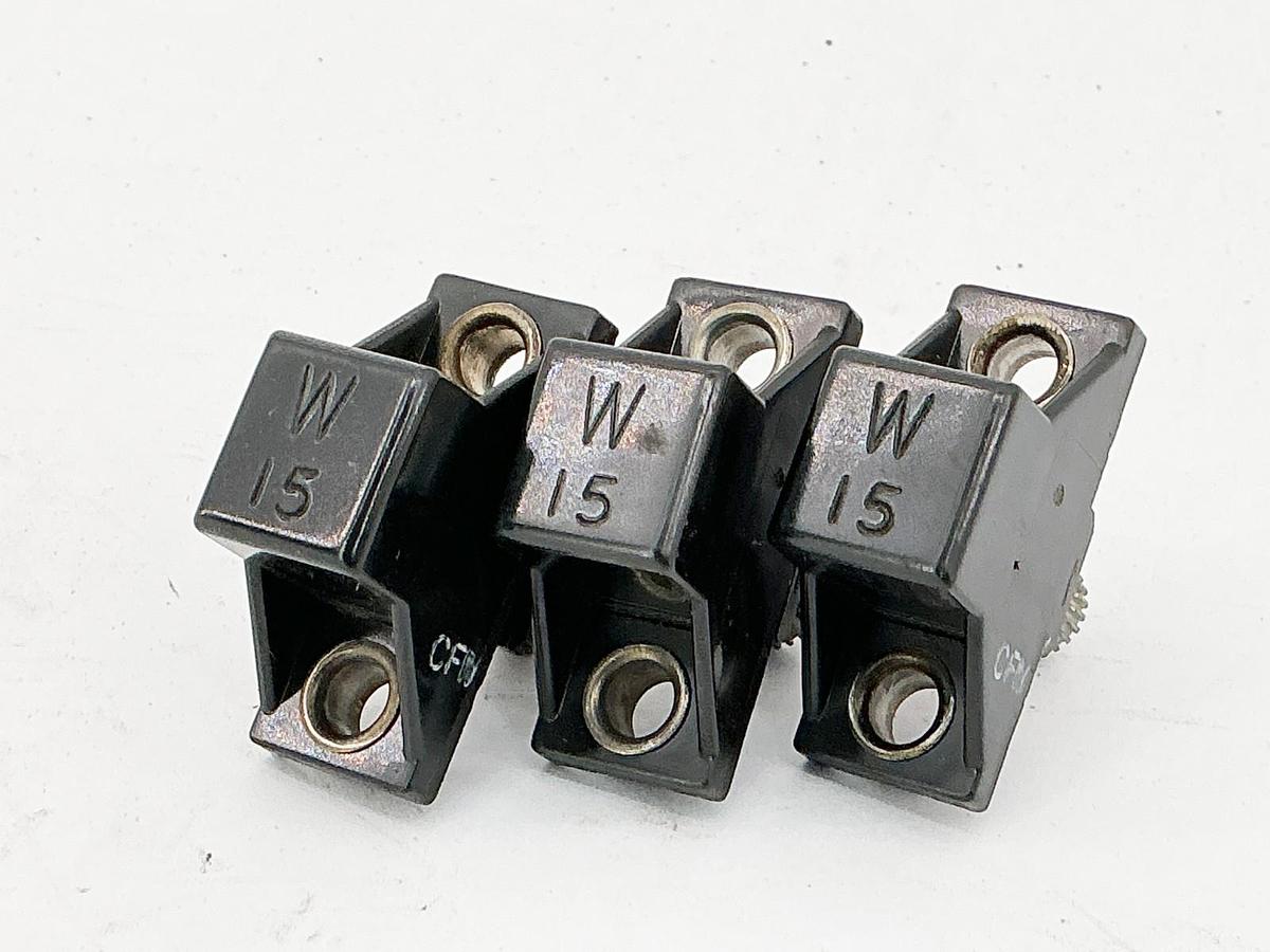 New Lot of 3 Allen Bradley W15 Overload Heater Relay W Seres - No Box