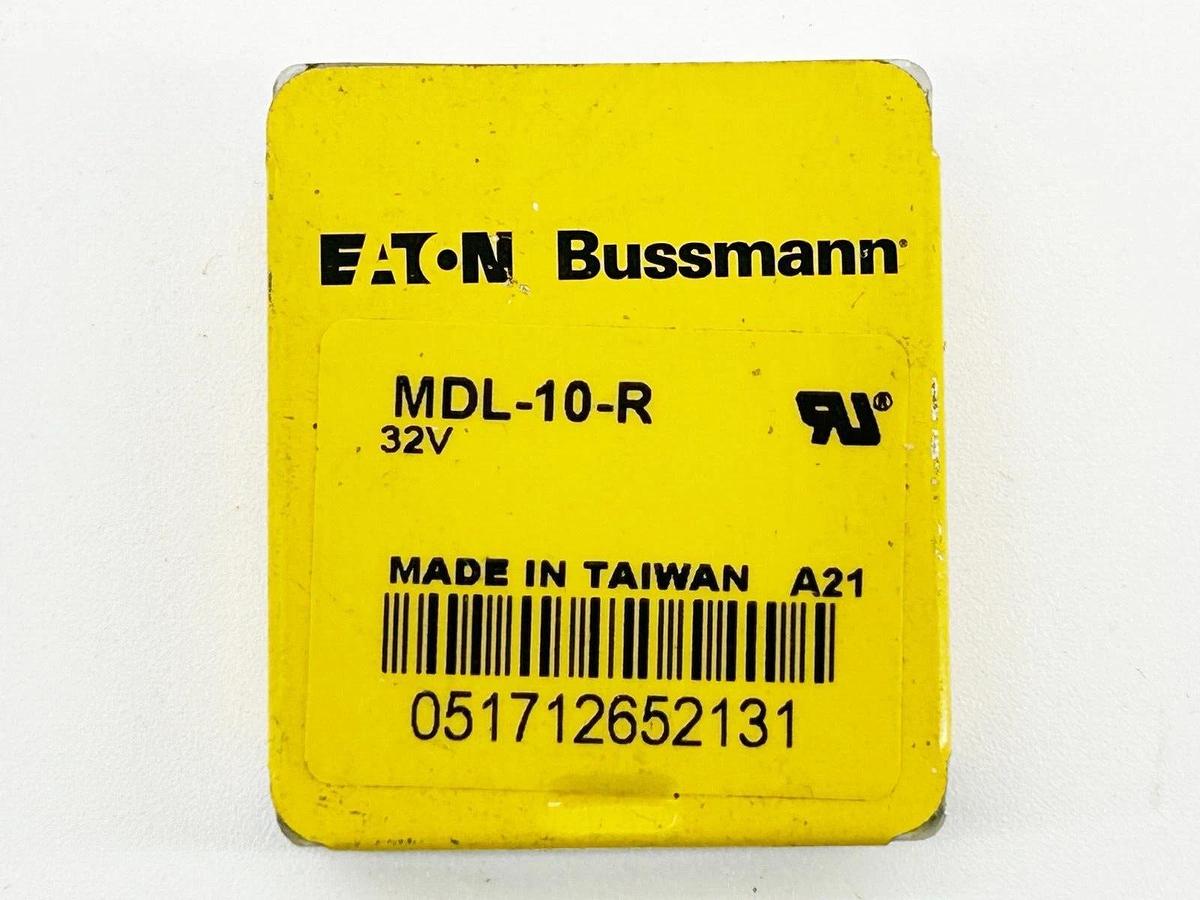 New Pack of 15 Bussmann MDL-10-R Time Delay Glass Tube Fuse 10A 32V