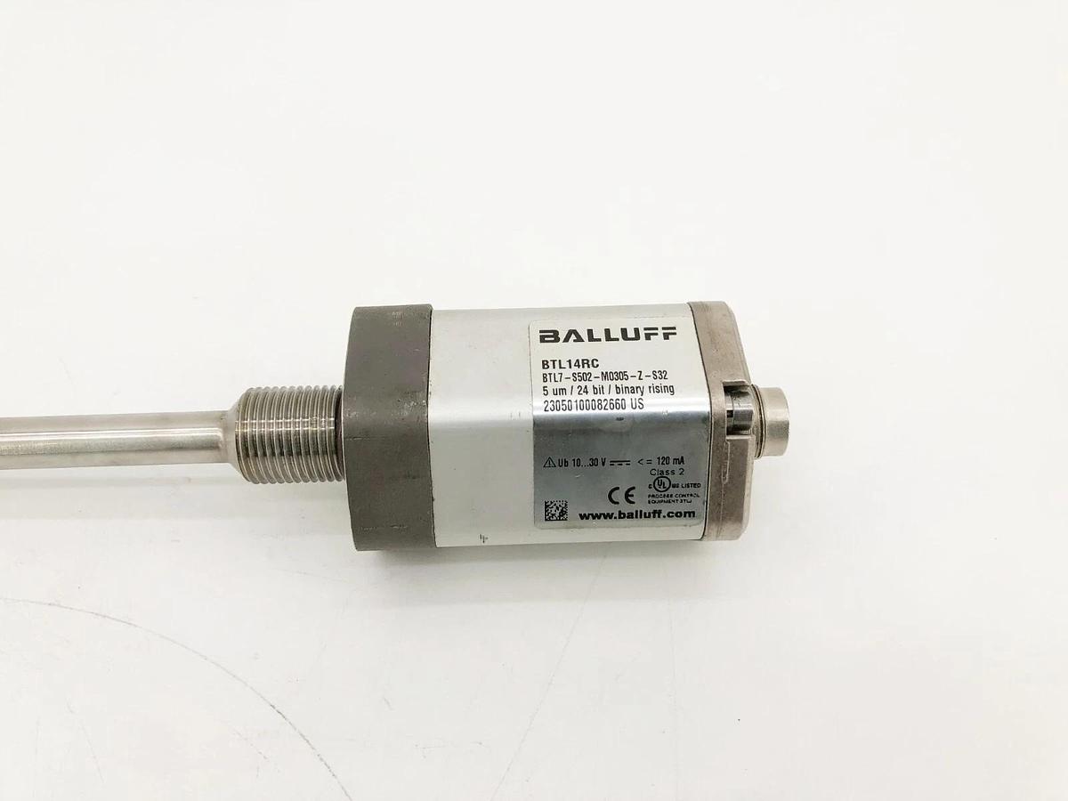 Used Balluff BTL7-S502-M0305-Z-S32 Linear Transducer BTL14RC 5 μm 24 bit