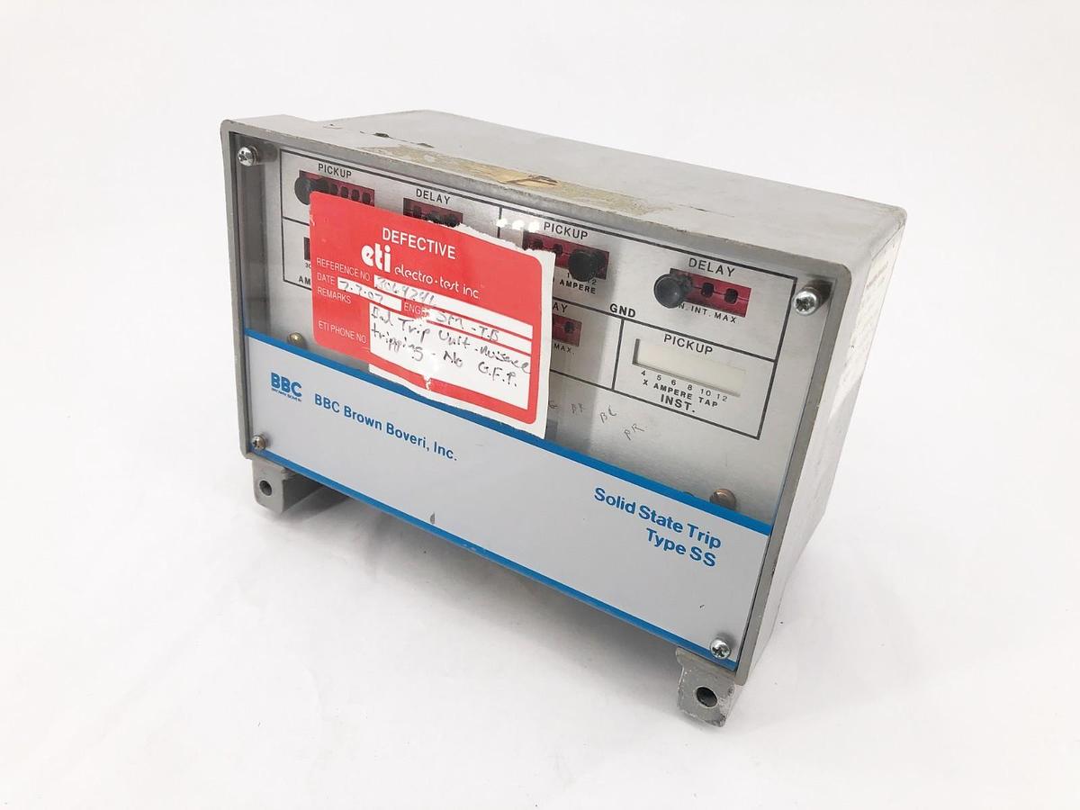 Used BBC Brown Boveri 609906-T104 Trip Unit Type SS4G (For Parts Only)