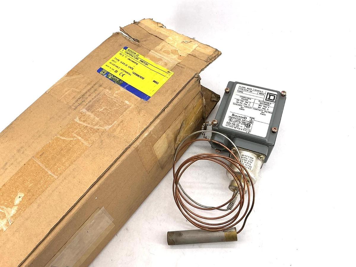 New Square D 9025GXW-22 Ser C Temperature Switch 115.0°F Decreasing.