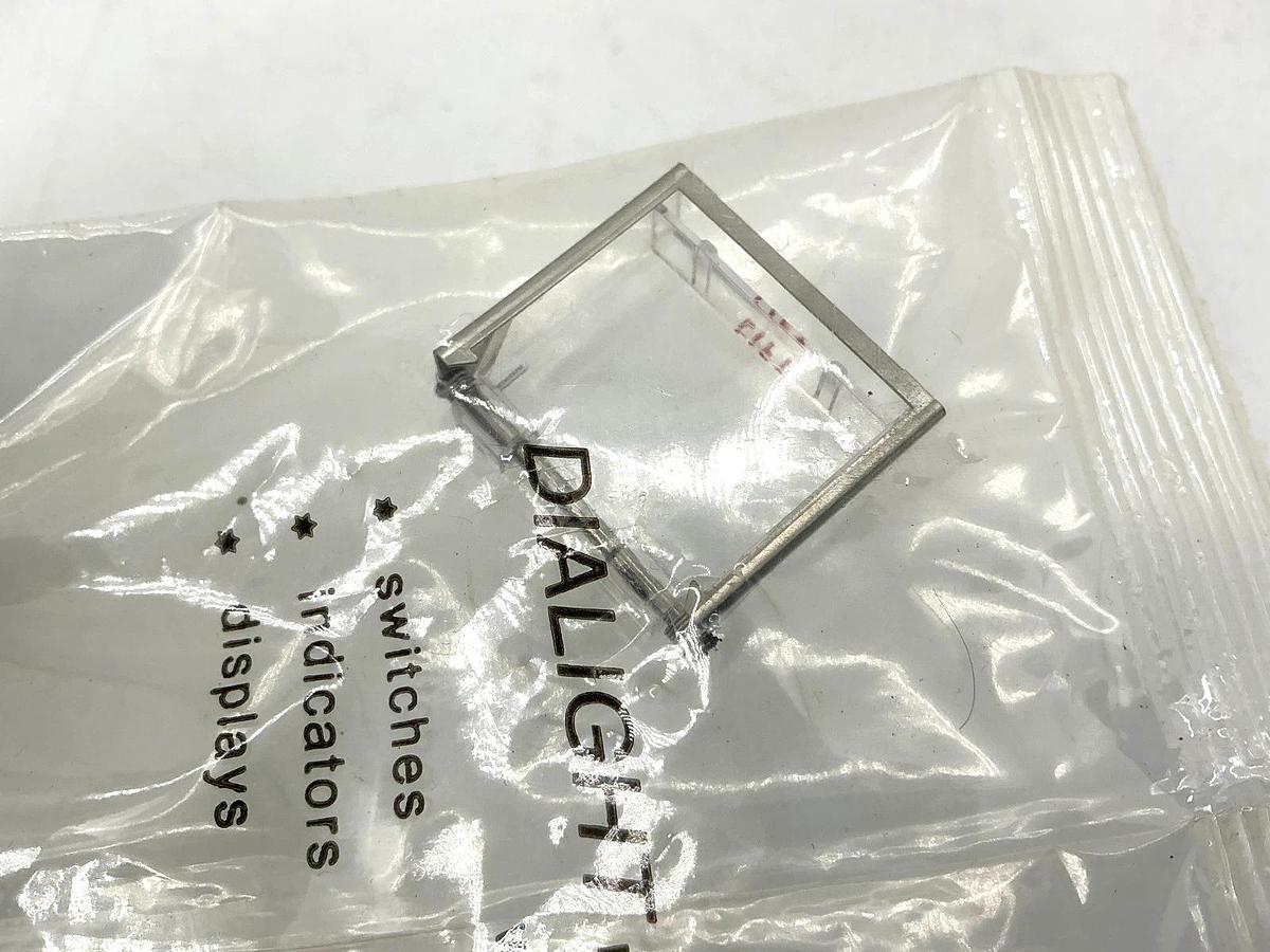 Lot of 2 New Dialight 565-0807 Switch Bezel Cap Clear 5650807