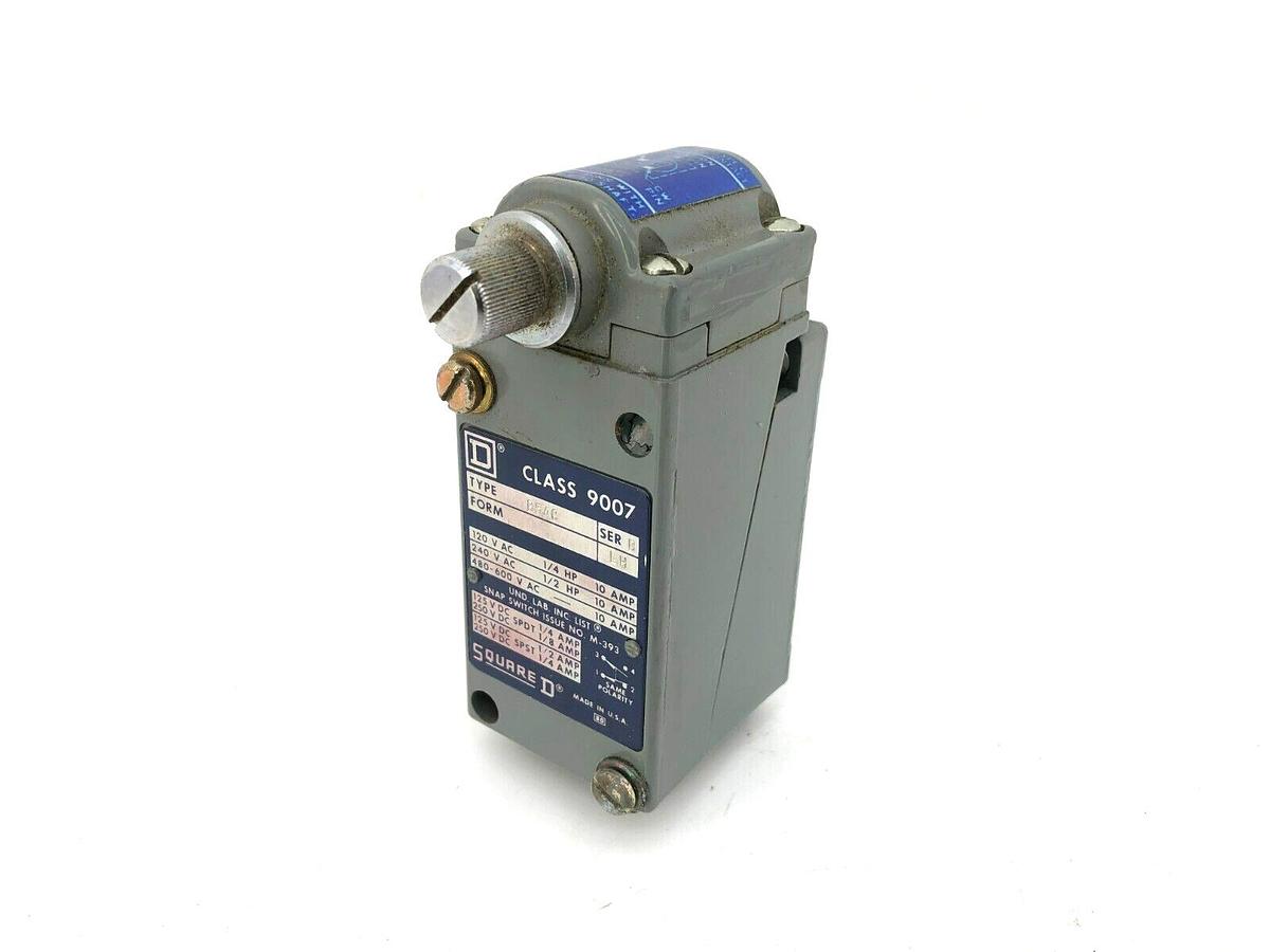 New Square D 9007-B54C Ser. B Limit Switch Form LH 120/240/480-600VAC 10A