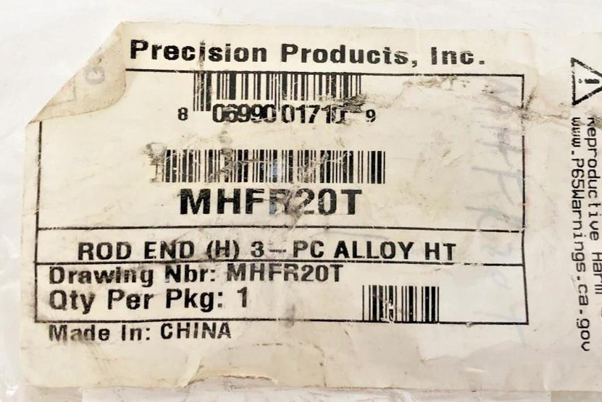New QA1 Precision MHFR20T Rod End 20mm Bore M20X1.5 RH Female Thread - No Box