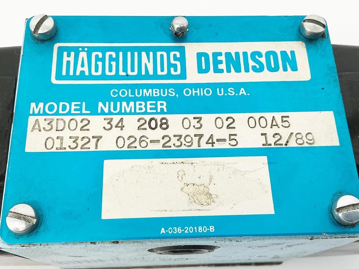 New Denison A3D02 34 208 03 02 00A5 Control Valve 115V 01327 026-23974-5 -No Box