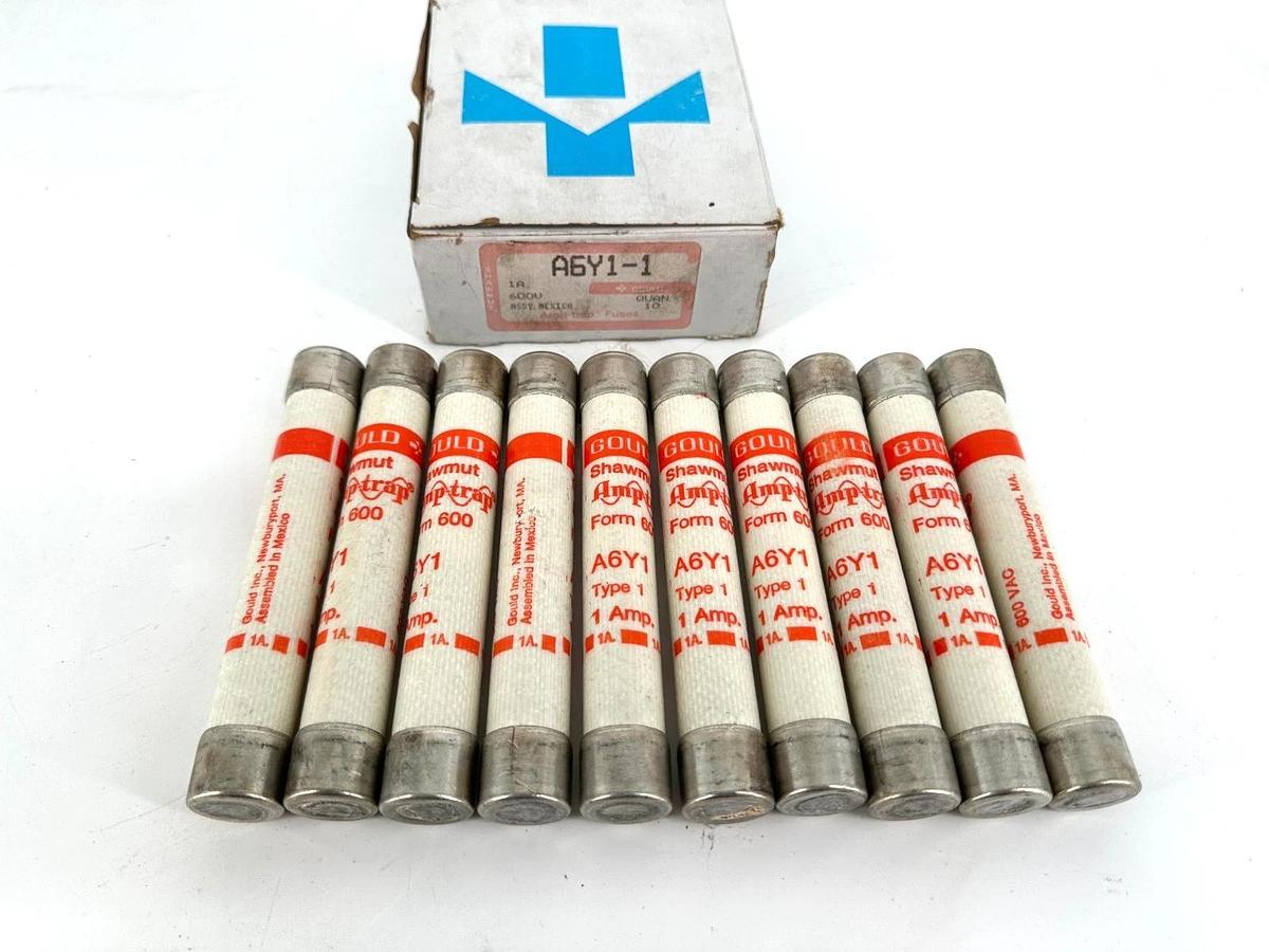 Lot of 10 New Shawmut A6Y1-1 Amtrap Form 600 Type 1 1A 600V