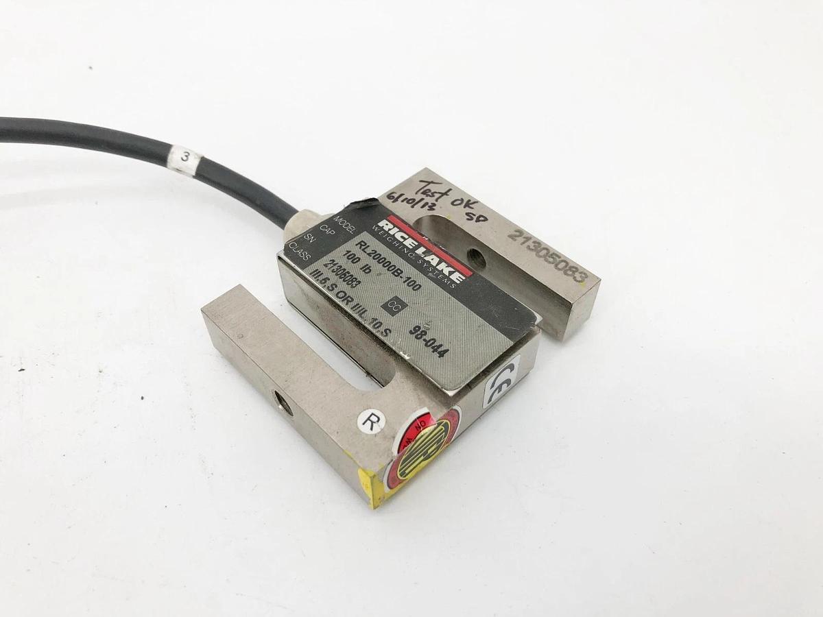 Used Rice Lake RL20000B-100 Load Cell 100lb