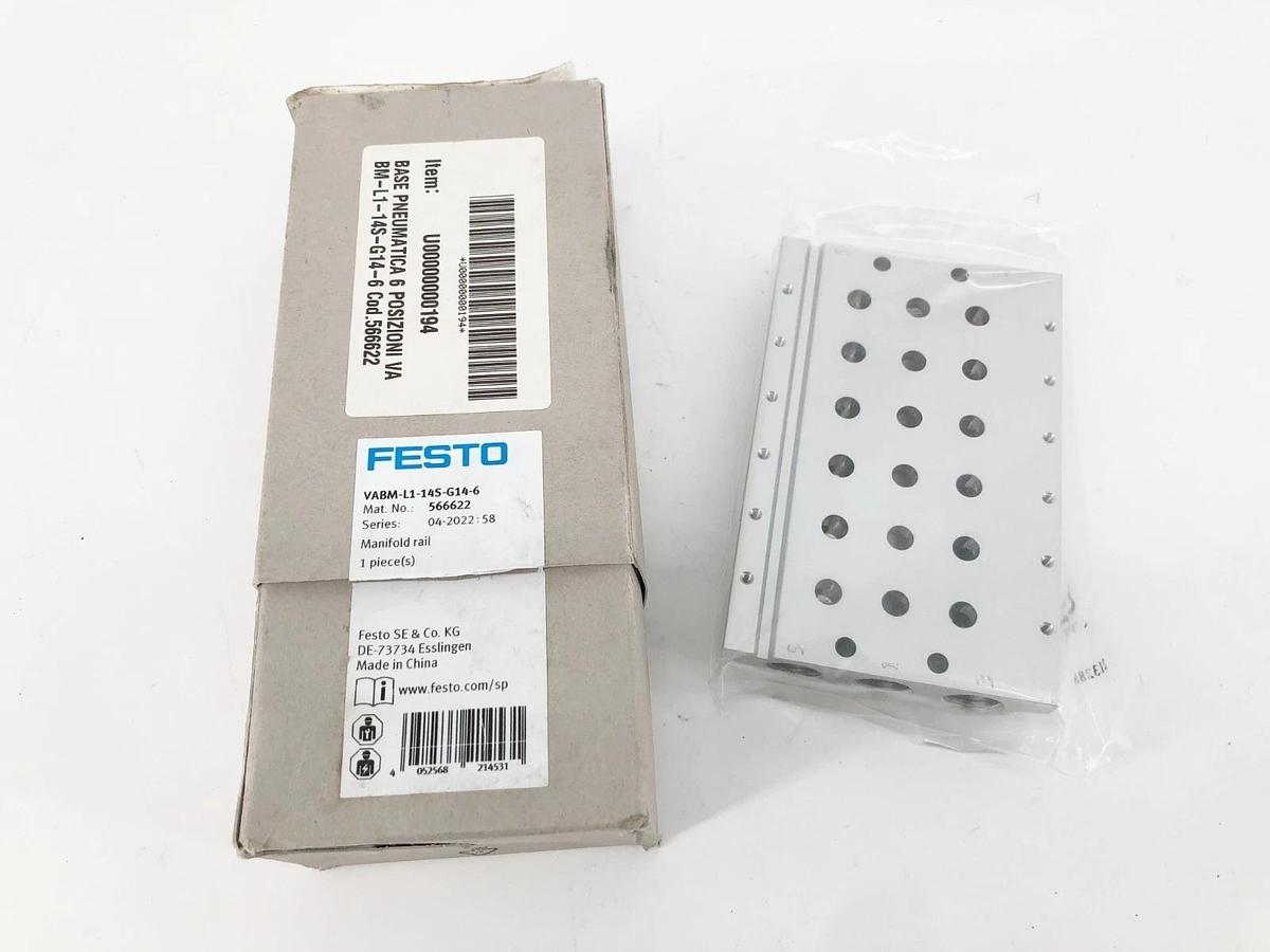 New Festo VABM-L1-14S-G14-6 Manifold Rail 566622