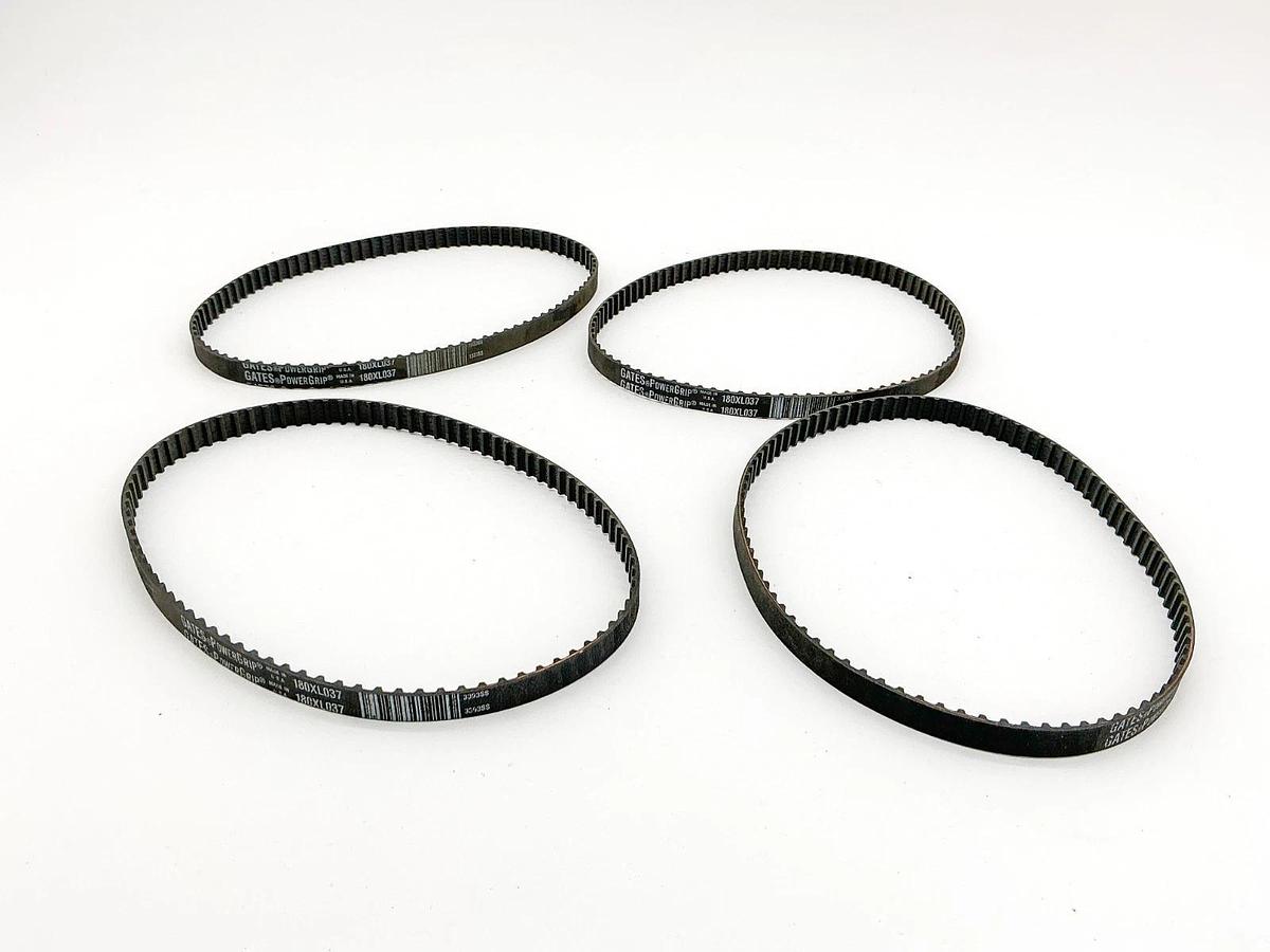 New Lot of 4 Gates 180XL037 PowerGrip Timing Belt 5mm Bitch 457mm L 10mm W