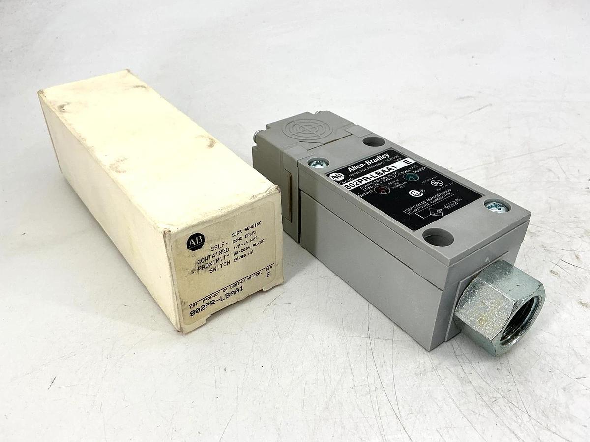 New Allen Bradley 802PR-LBAA1 Ser E Proximity Switch 1/2-14NPT 20-250V 50/60HZ