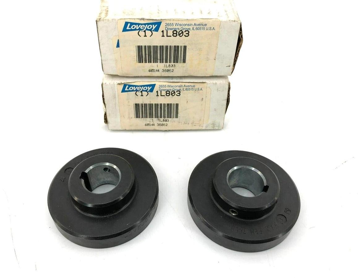 Lot of 2 New Lovejoy 1L803 S-Flex Couplings 1" Bore 36062