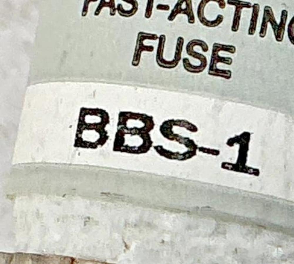 Lot of 3 New Bussmann BBS-1 600Vac Fast-Acting Fuse 1A 600V