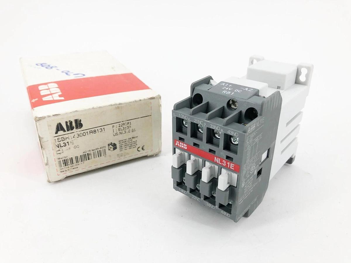 New ABB 1SBH143001R8131 Contactor Relay 24VDC NL31E
