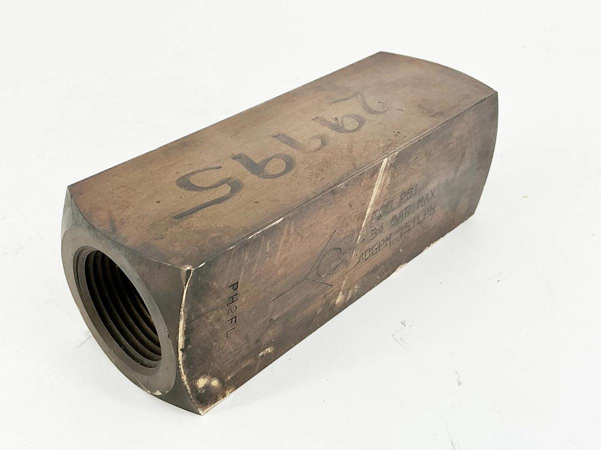 Used Parker C1600B Hydraulic Control Valve 1" Inlet 40GPM 500PSI
