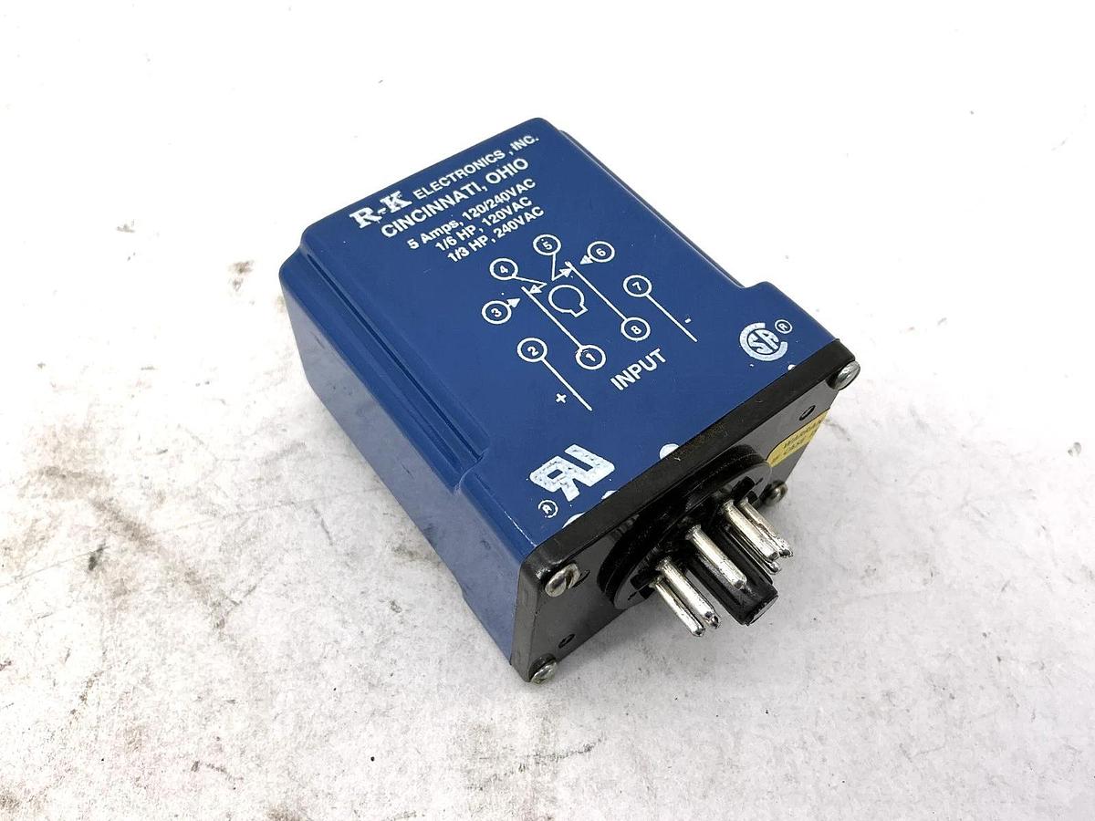 New R-K Electronics CCB-115A-1-3S On Delay Timer 8P 115VAC 3sec 5A 240VAC No Box