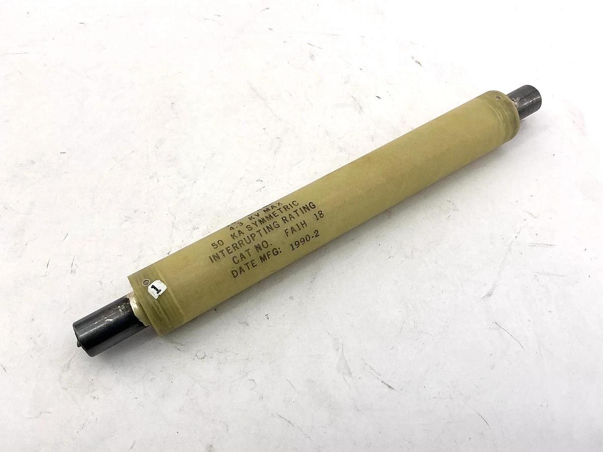 Lot of 2 New Cooper Power Systems FA1H18 NX Fuse 18A 4.3KV Max Mounting Code 4