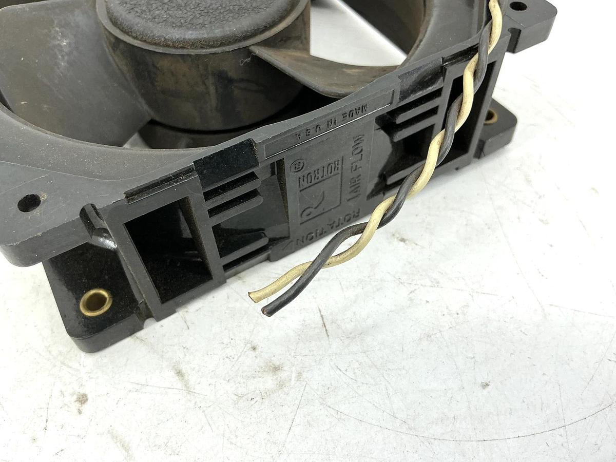 Used Rotron Inc Muffin MU2A1 Fan Black 2-Wire 14Watts 115V 50/60HZ 028021 -No Box