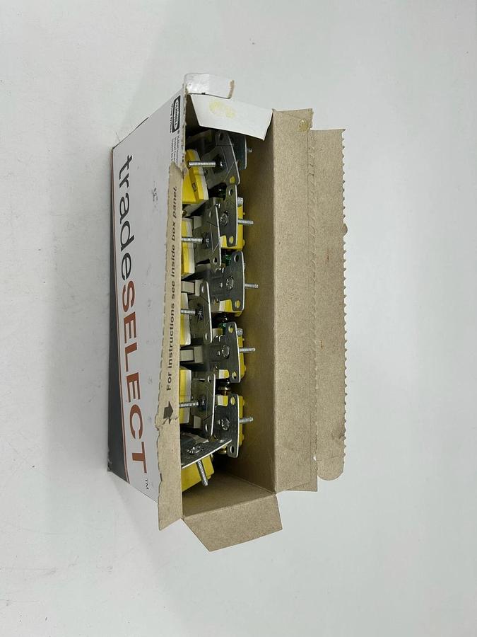 Box of 10 New Hubbell RS315LA Toggle Switches 3-Way 15A 120V GRD