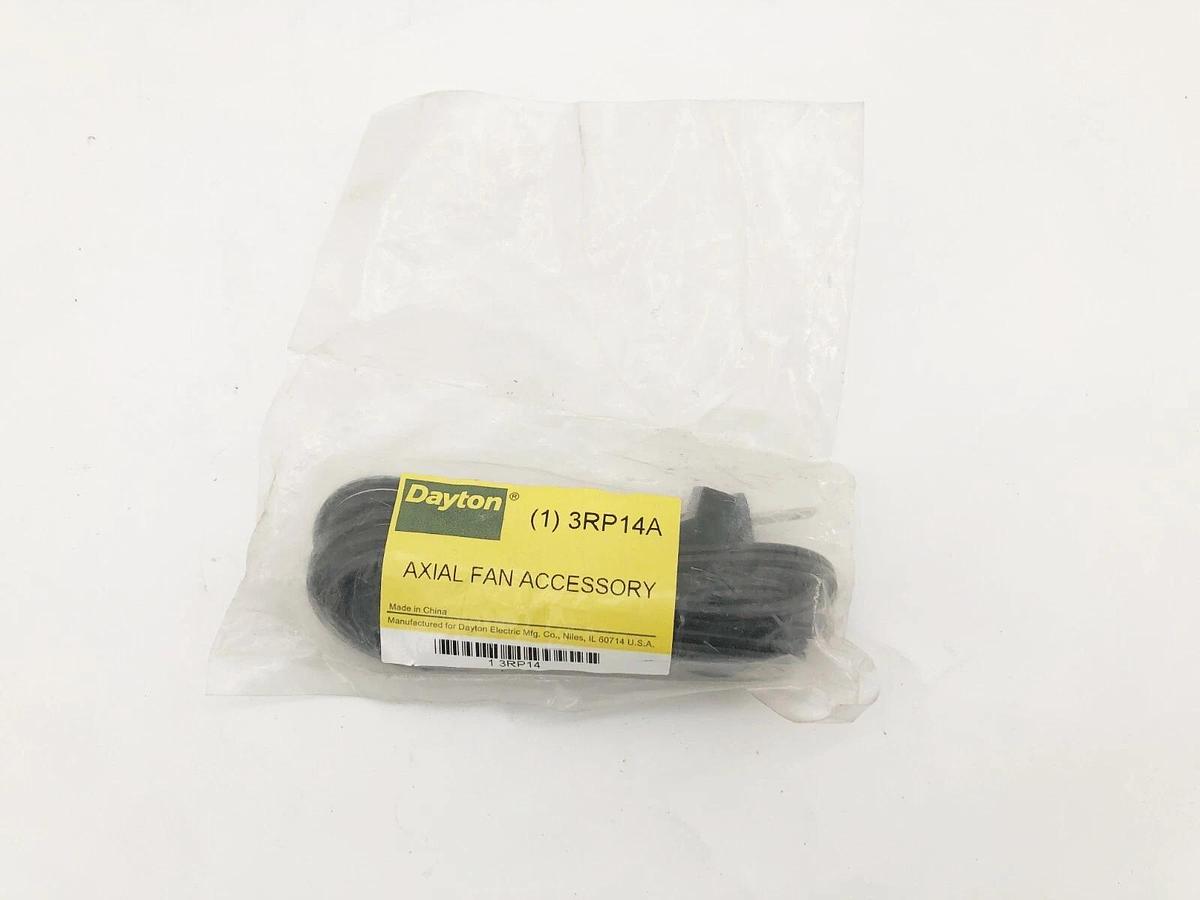 Lot of 4 New Dayton 3RP14A Axial Fan Cordsets 2-Prong 72" 115V