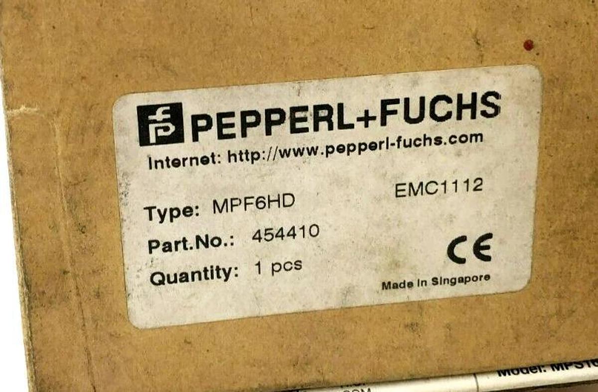 New Pepperl + Fuchs MPF6HD Fiber Optic Sensor Head 1ms 454410