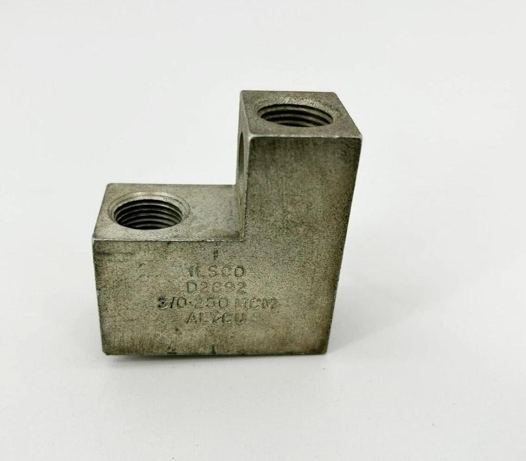 New lsco D2892 Lug Connector, 3/0-250 MCM AL9CU (Missing Hardware)