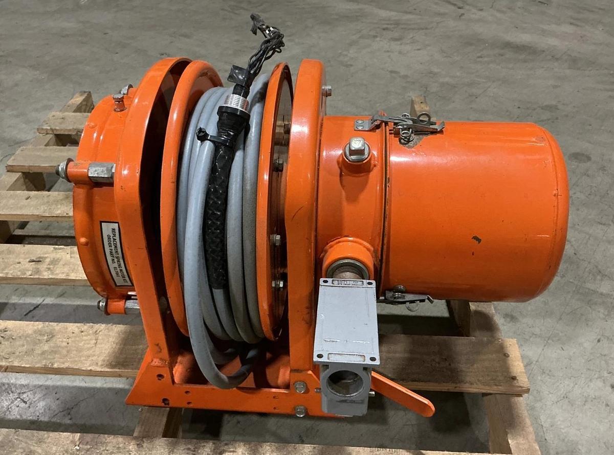 Used Gleason Reel S14351-12L-10-5 Cable Reel Lift ~25ft Type-18G Cable @ 0.150FPM