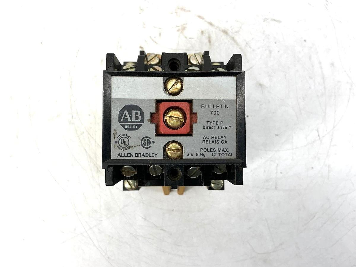 Used Allen Bradley 700-P400A1 Ser B Type P AC Control Relay 110/120V 50/60HZ