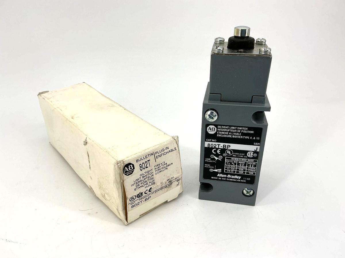 New Allen Bradley 802T-BP Ser J Oiltight Limit Switch 10A 600VAC 802TBP