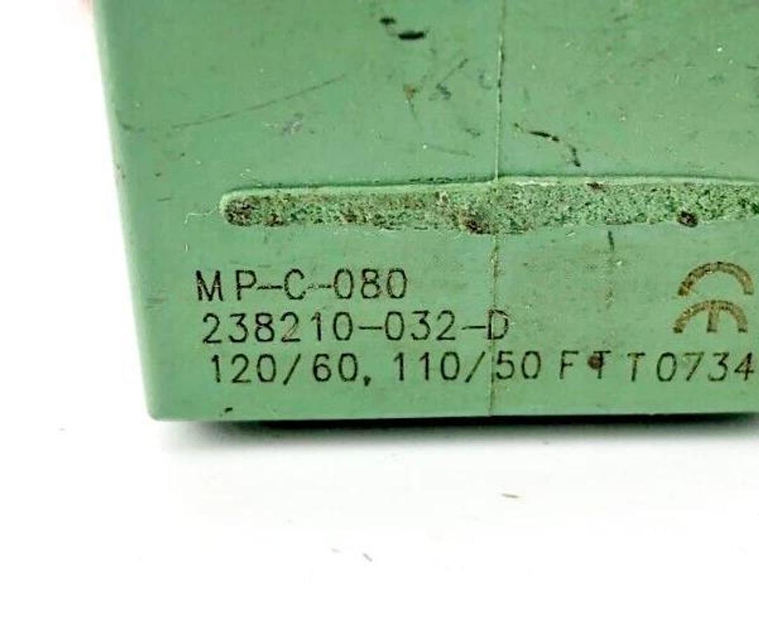 Used Lot of 2 Asco 238210-032-D Solenoid Valve Coils 120/60 110/50 MP-C-080