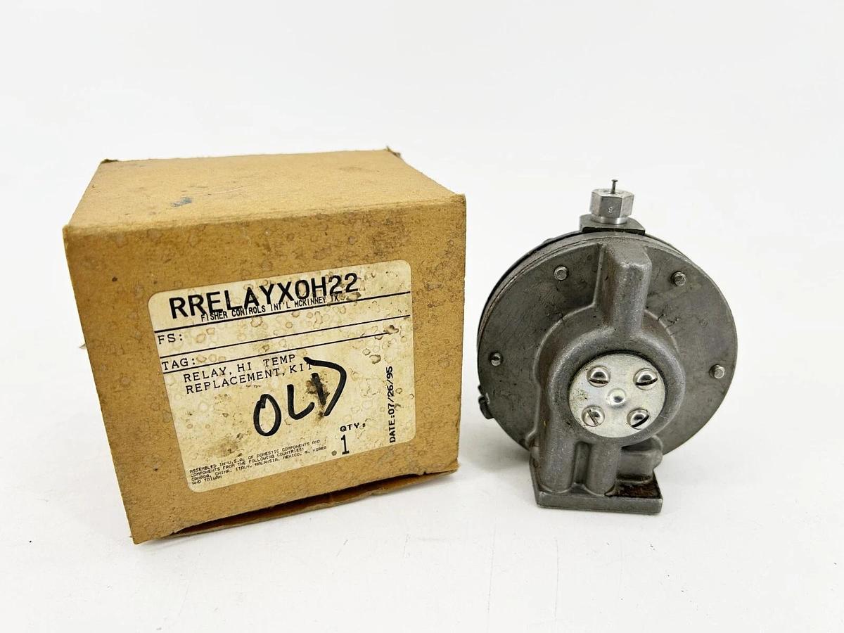 Used Fisher Controls RRELAYX0H22 Relay H1 Temp Replacement Kit