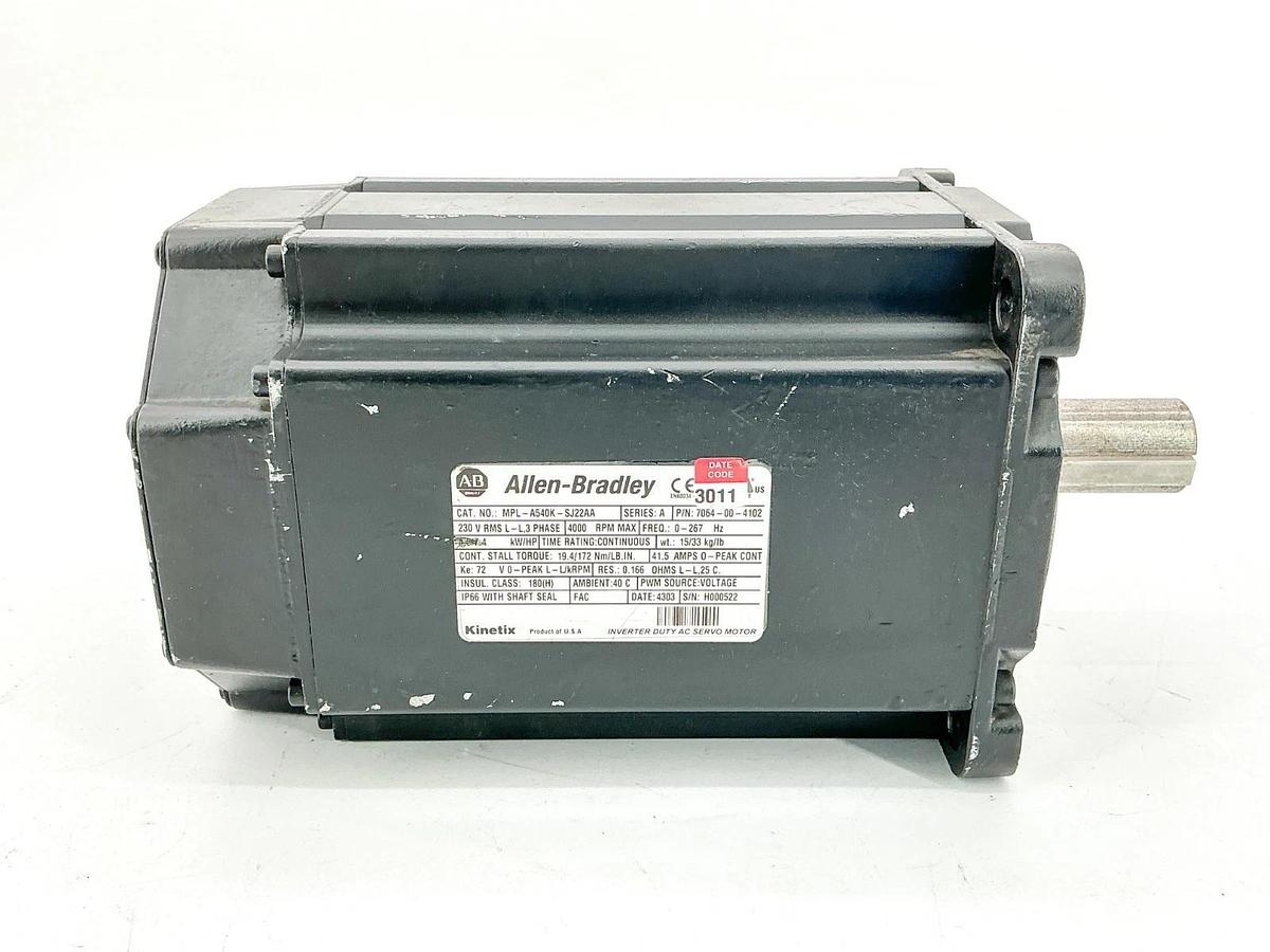 New Allen Bradley MPL-A540K-SJ22AA Servo Motor 4000RPM 230V 3PH Ser.A