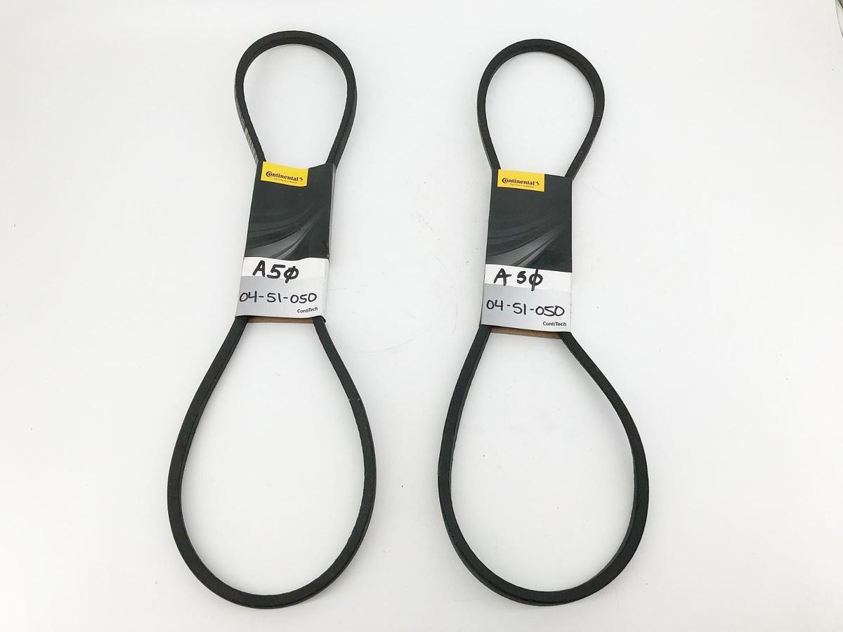 Lot of 2 New Continental A50 HY-T Plus V-Belts 4L520 - No Box