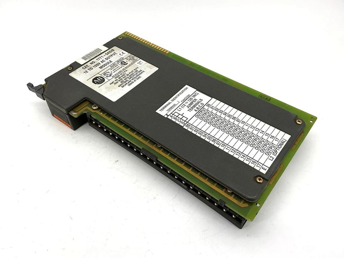 Used Allen Bradley 1771-OAD Ser B AC Output Module 16-Point 12-120VAC 50/60HZ 1771OAD
