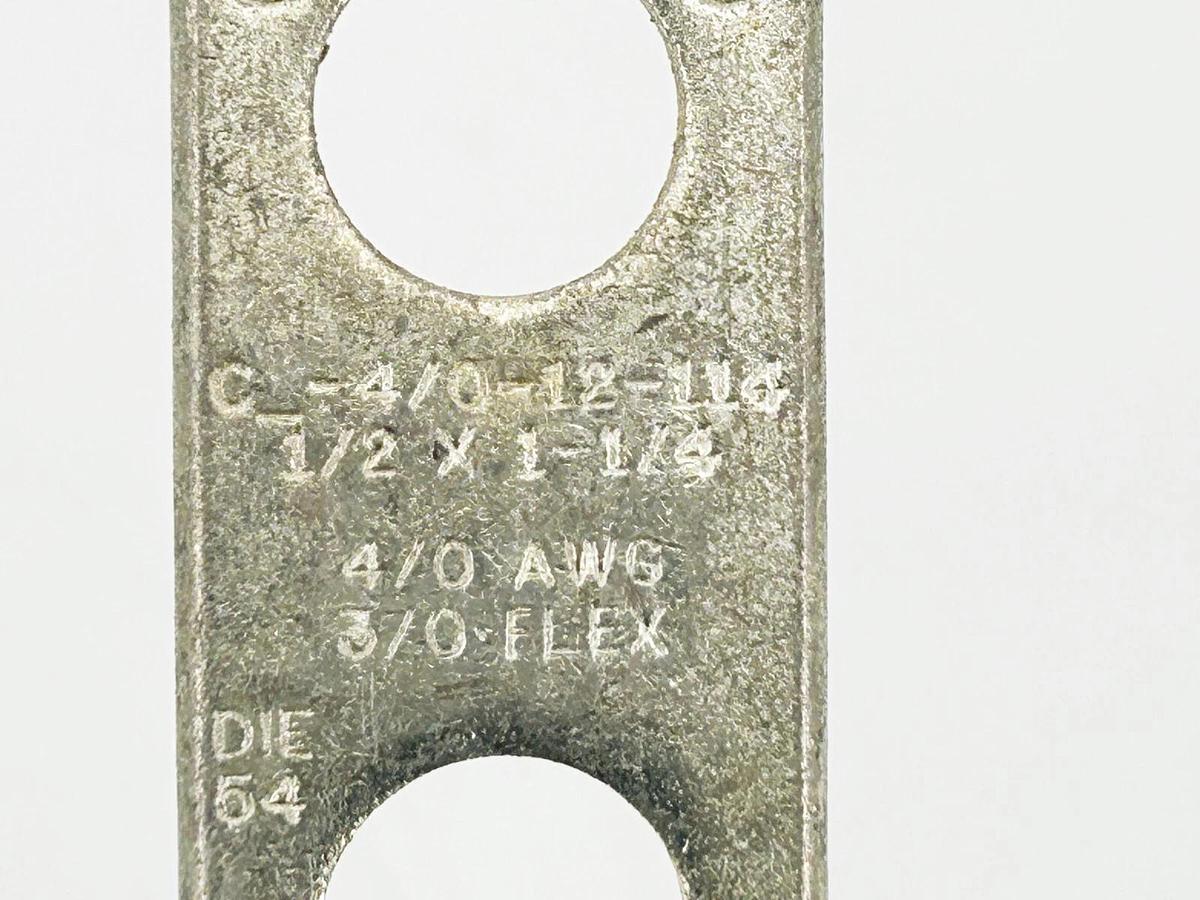 New Lot of 4 Ilsco C-4/0-12-114-1/2X1-1/4 Compression Lug Die 54 4/0AWG 3/0Flex