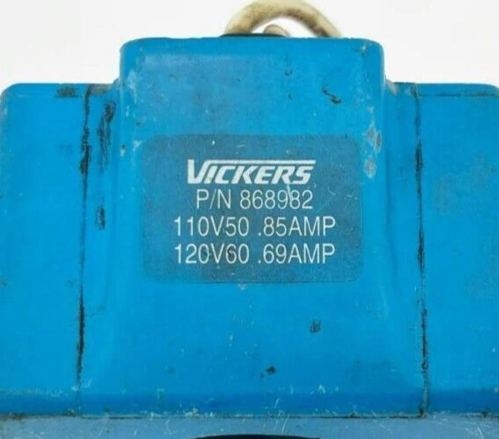 Used Vickers 868982 Coil, 110V50 .85A, 120V60 .69A