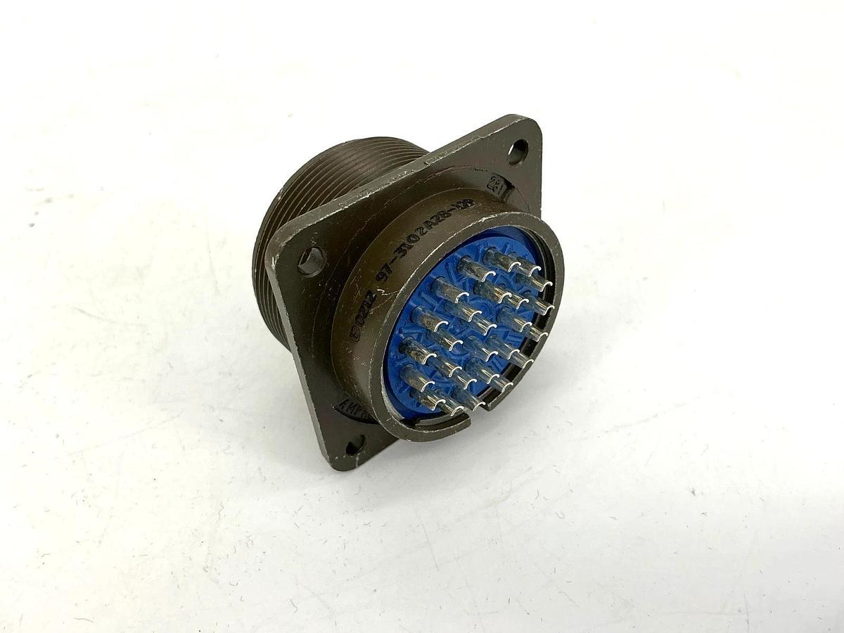 New Amphenol-Aerospace 97-3102A-28-12P Connector Receptacle Male 26-Pin No Box