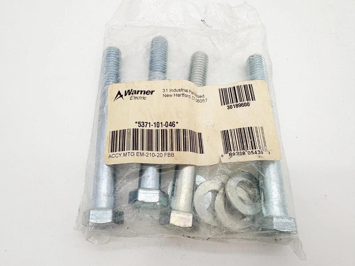 New Warner Electric 5371-101-046 Bolt Kit MTG EM-210-20 FBB