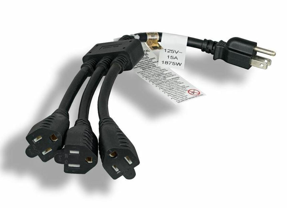 New Lot of 2 Tripp Lite P010-012 Power Cord 120V 12' 10A