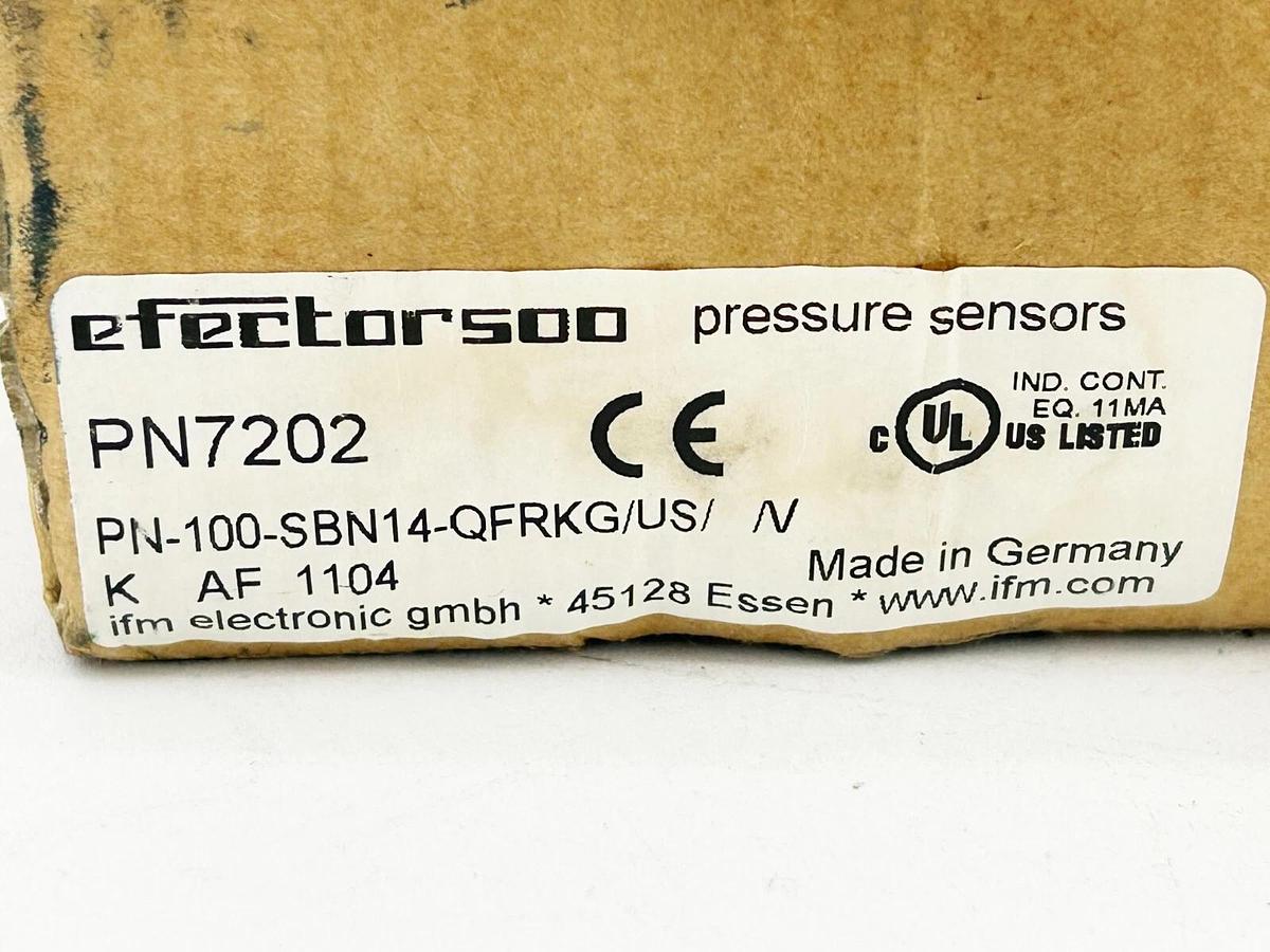 New IFM PN7202 Pressure Switch 18-36VDC 250Ma IP67