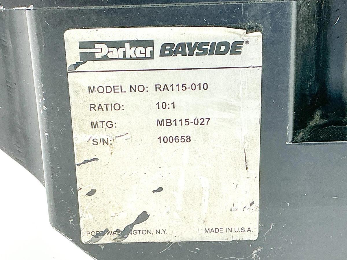 Used Parker RA115-010 Precision Gearhead 10:1 Ratio