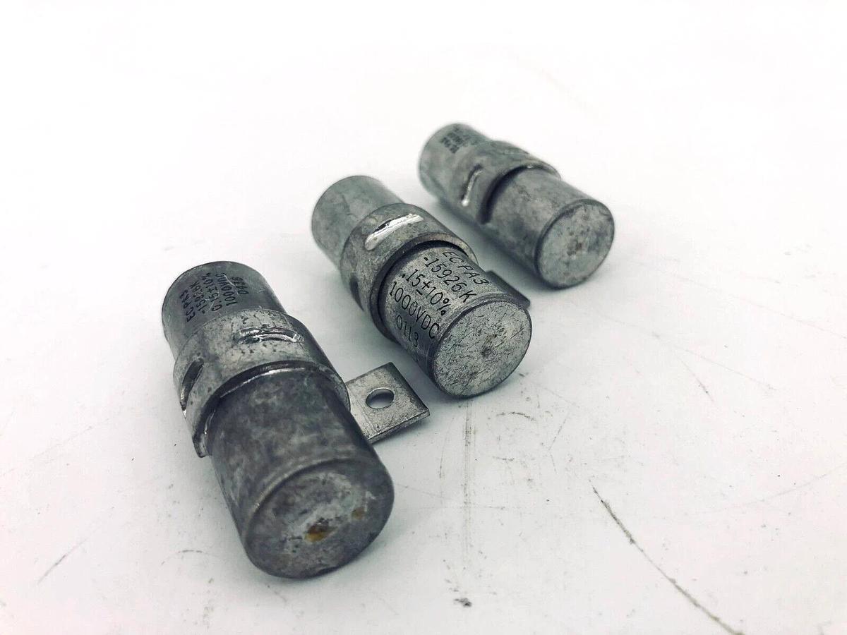 Lot of 3 NEW EC Capacitor PA3-15926K 1000VDC 0.15±10%