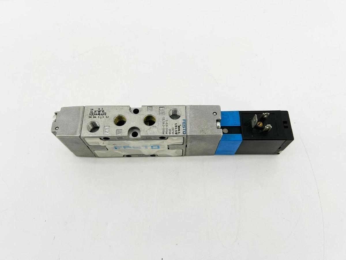 New Festo MVH-5-1/8-L-S-B Solenoid Valve, 24VDC, 19750