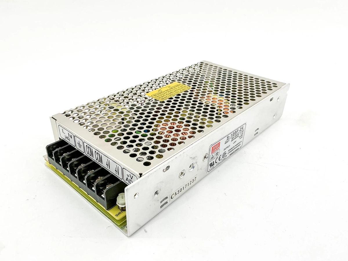 New Mean Well S-100F-24 Power Supply Input 120V/240V 4.5A Output +24V