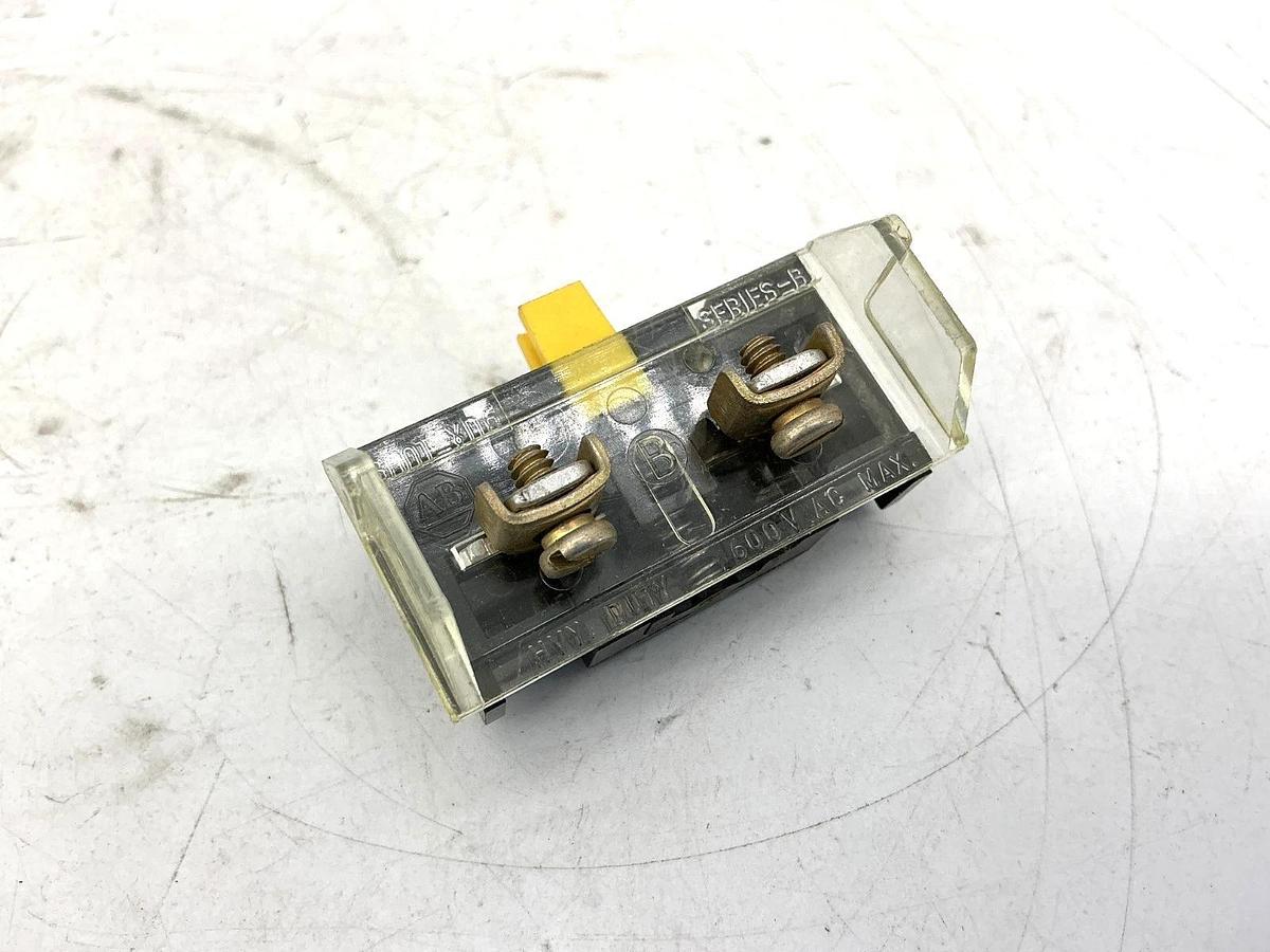 Used Lot of 5 Allen Bradley 800T-XD6 Ser B Mini Contact Block 1-NC 600VAC