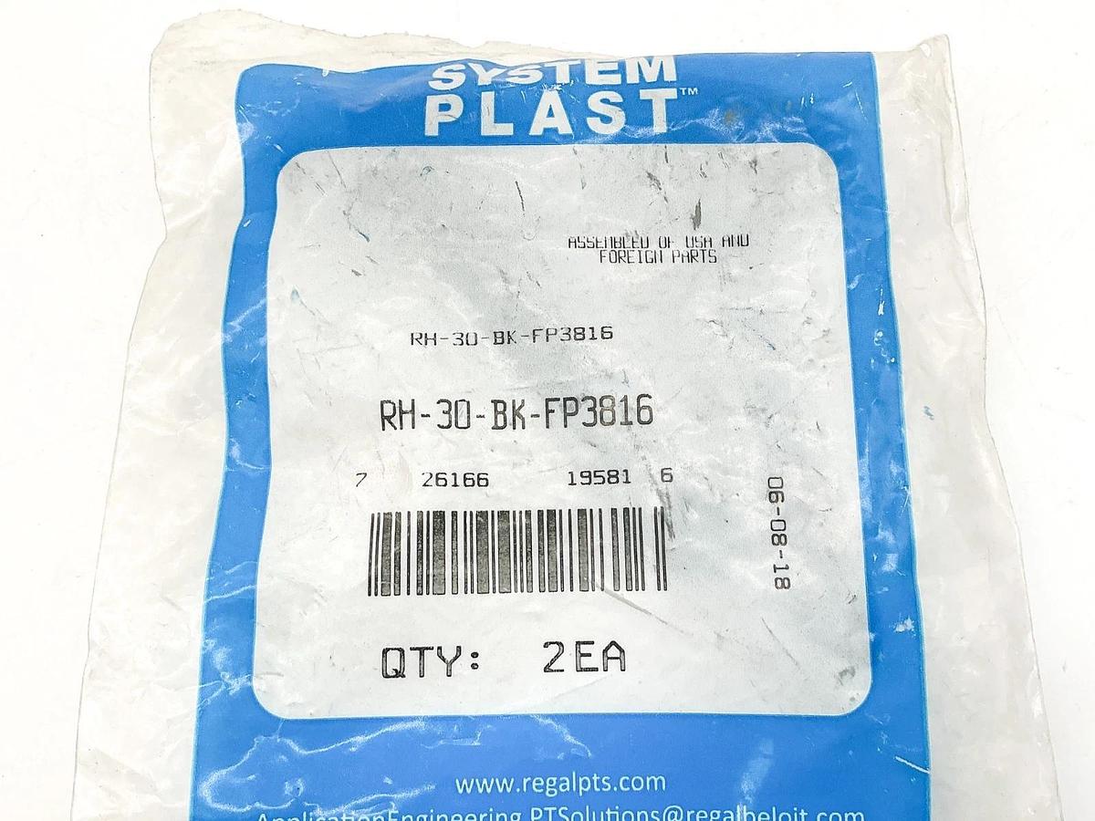 New Lot of 2 System Plast RH-30-BK-FP3816 Ratchet Handle