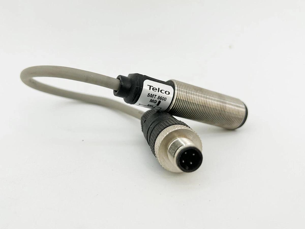 Used Telco SMT 8600 MG Proximity Sensor 20-250V 6.6" Cable