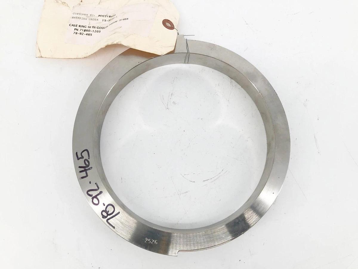 New 71860-1203 Case Ring for Goulds 3405M 316SS 5X8-12/14DV - No Box